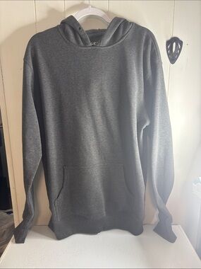 399 - Men's Gray Pullover Hoodie Sweatshirt
